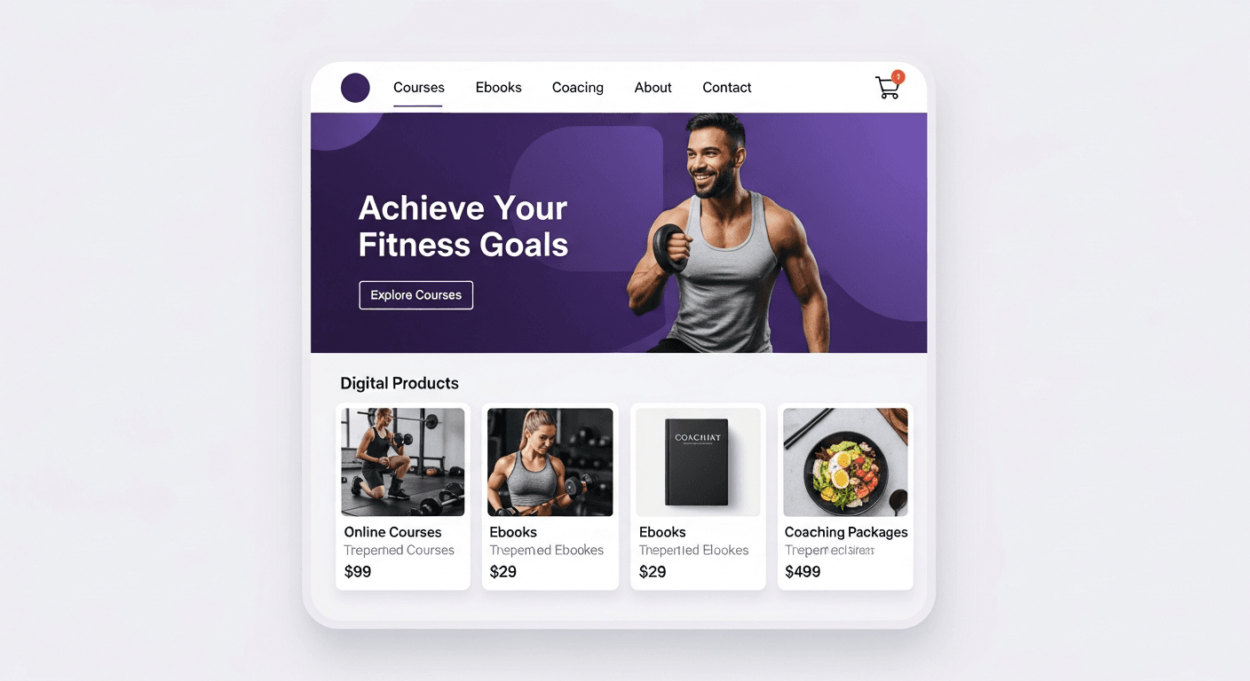 Example educators storefront on PersonaCart